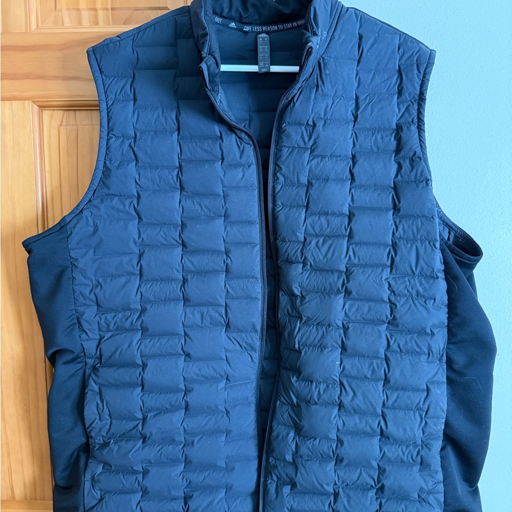adidas Men's Black Golf Vest with Frostguard